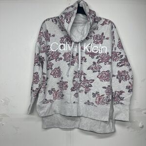 Calvin Klein women’s turtleneck floral sweater size small